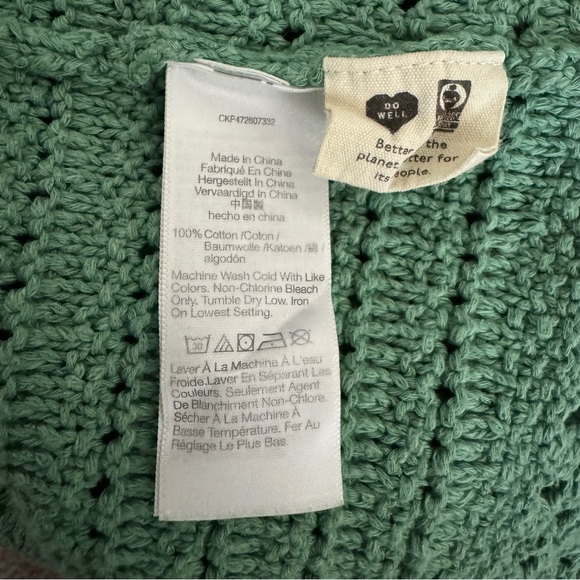 Madewell Sage Green Crochet Tank Top, S - Picture 8 of 12